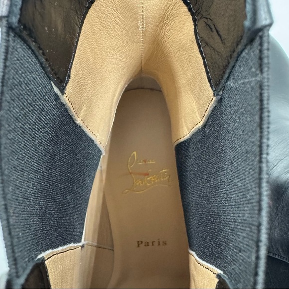 Christian Louboutin Leather 70 Chelsea Booties - Picture 7 of 8